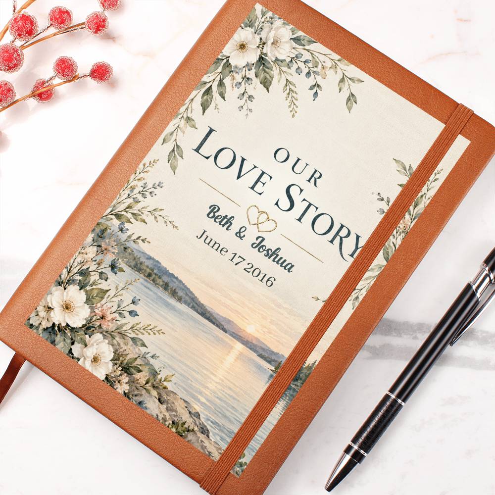 Personalized Our Love Story Journal | Couples Keepsake