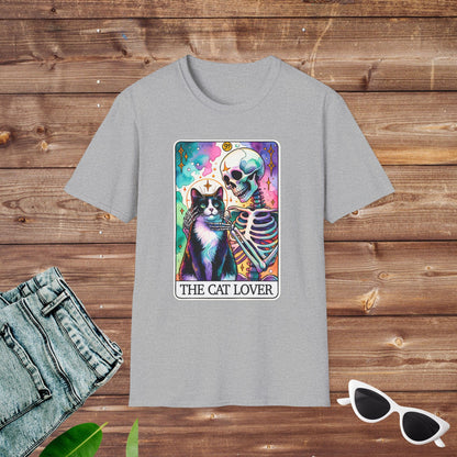 The Cat Lover Black Cat Skeleton Tarot T Shirt