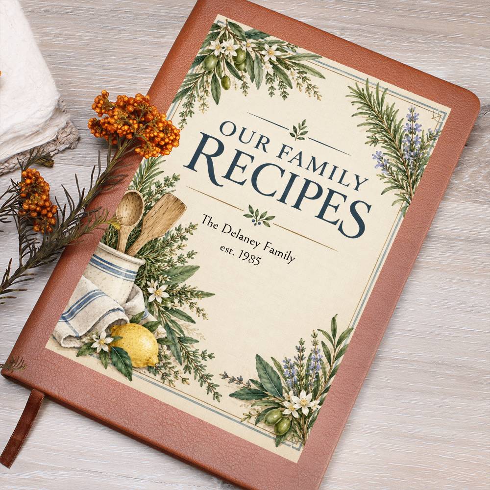Personalized Family Recipe Journal | Custom Family Keepsake