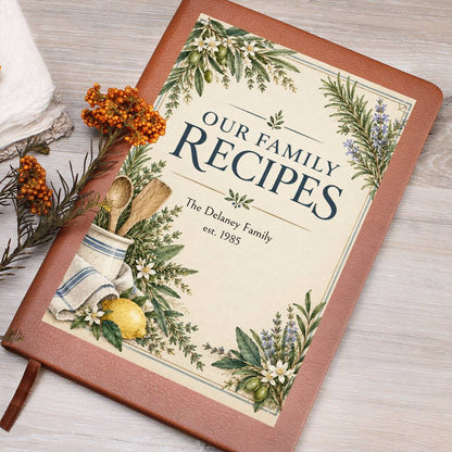 Personalized Family Recipe Journal | Custom Family Keepsake