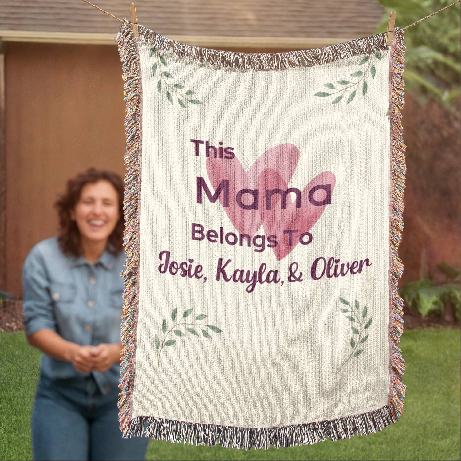 Artwork Heirloom Woven Blanket (Portrait)