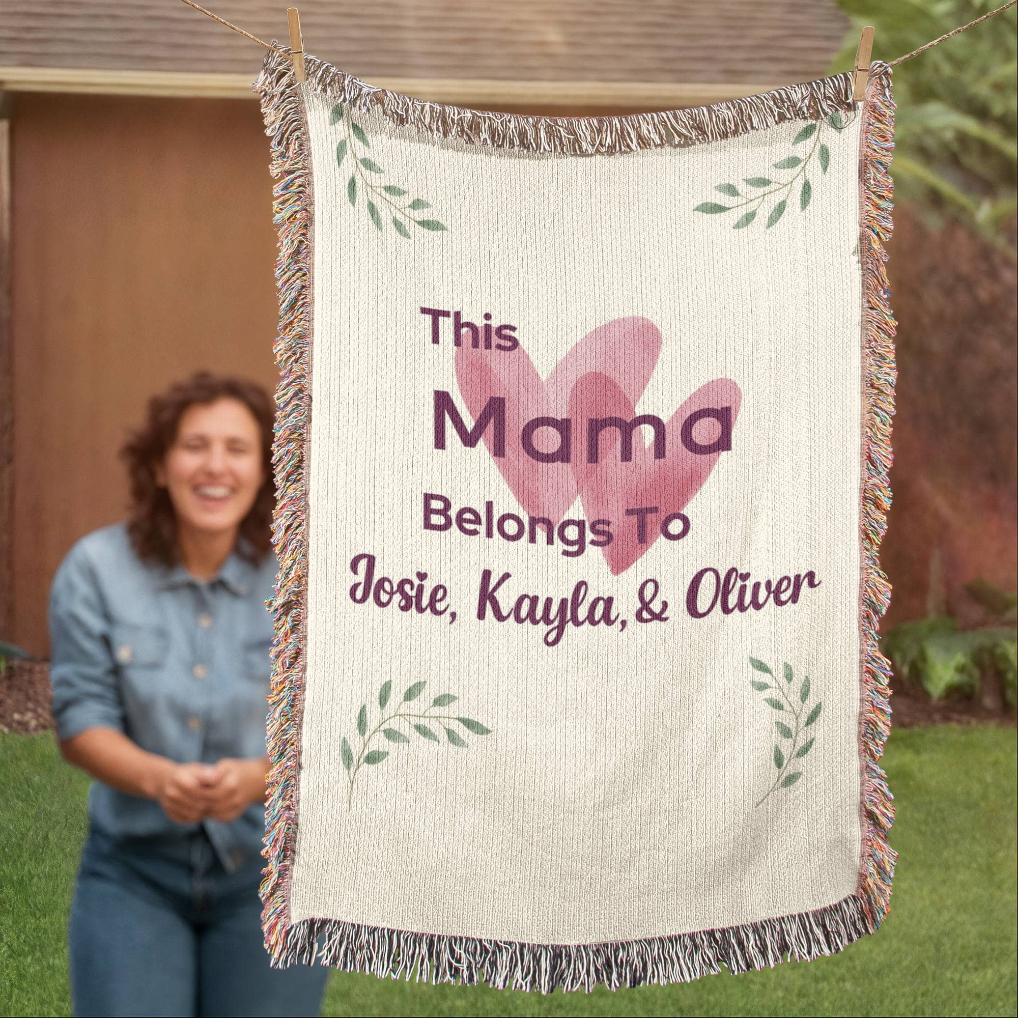 Artwork Heirloom Woven Blanket (Portrait)