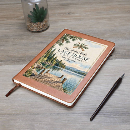 Personalized Lake House Guest Journal | Custom Family Keepsake