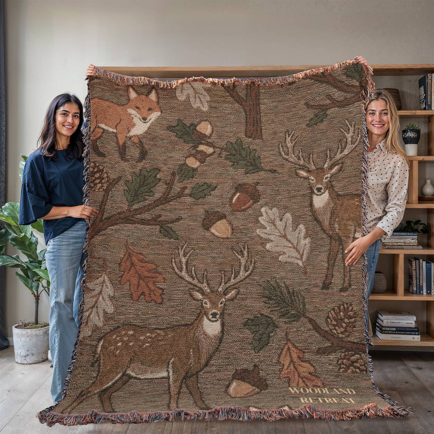 Personalized Woodland Blanket