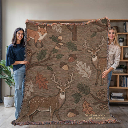 Personalized Woodland Blanket