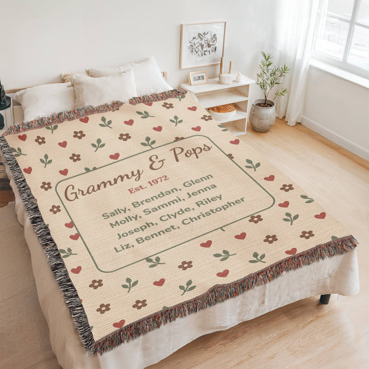 Artwork Heirloom Woven Blanket (Portrait)