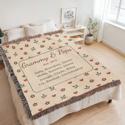 Artwork Heirloom Woven Blanket (Portrait)