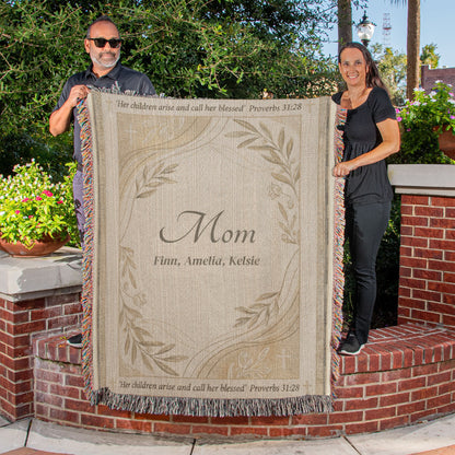 Personalized Christian Mom Blanket