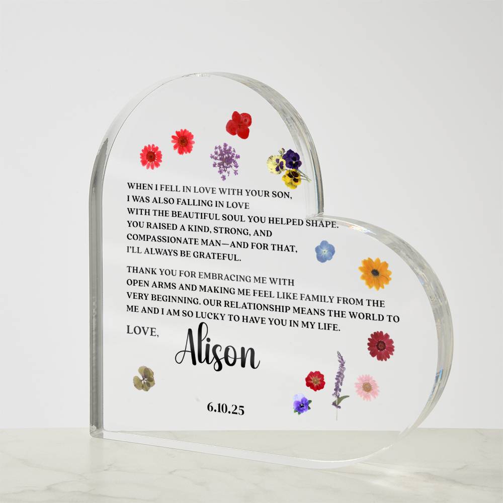 Personalized Mother of the Groom Gift