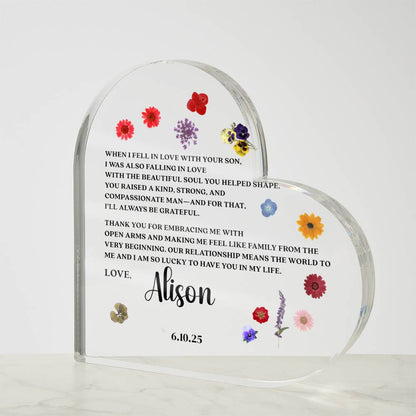 Personalized Mother of the Groom Gift