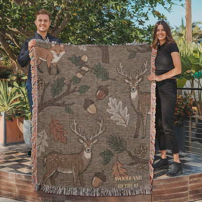 Personalized Woodland Blanket