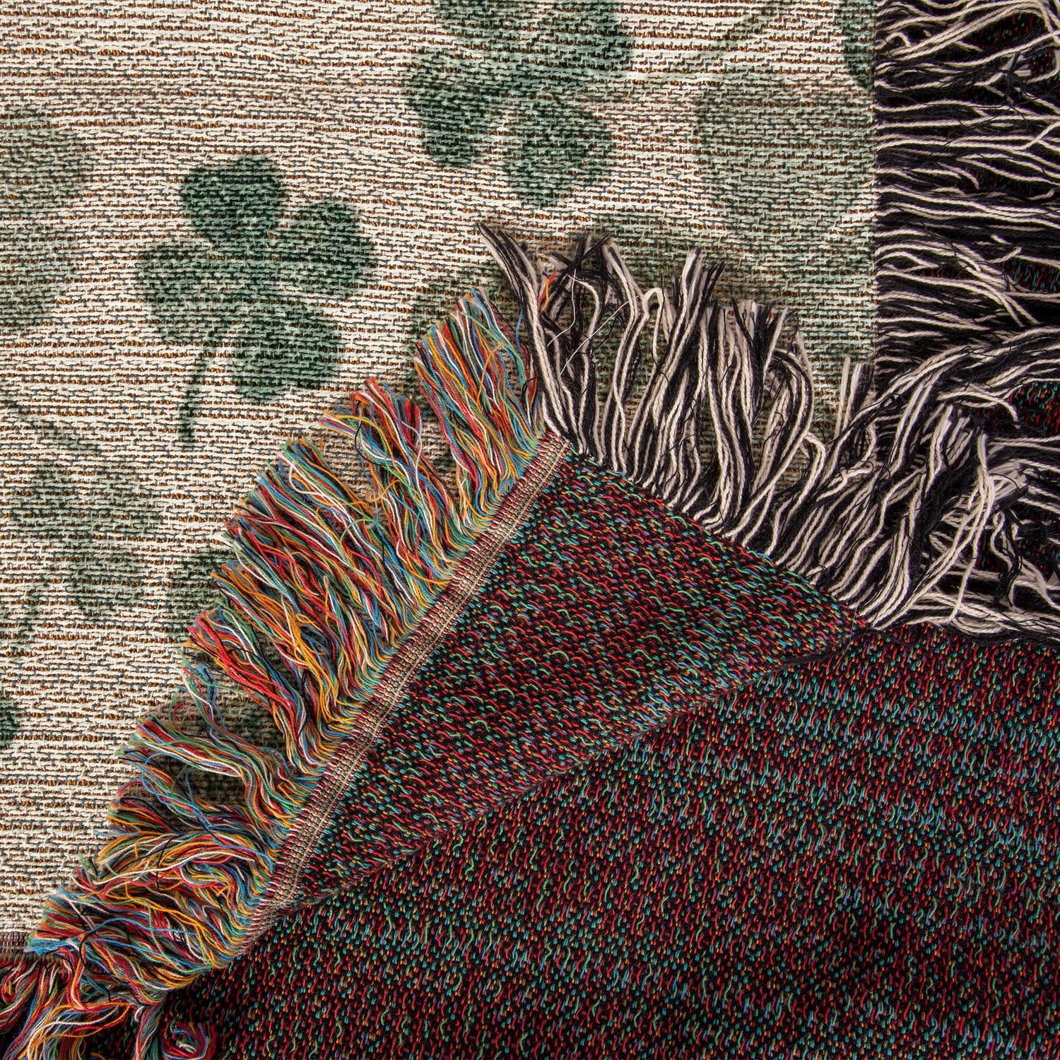 Irish Blessing Blanket  Gift| Shamrock Cotton Throw | Personalized Irish Quote Gift | Heirloom Woven Heritage Blanket | St. Patrick&