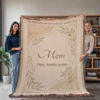 Personalized Christian Mom Blanket