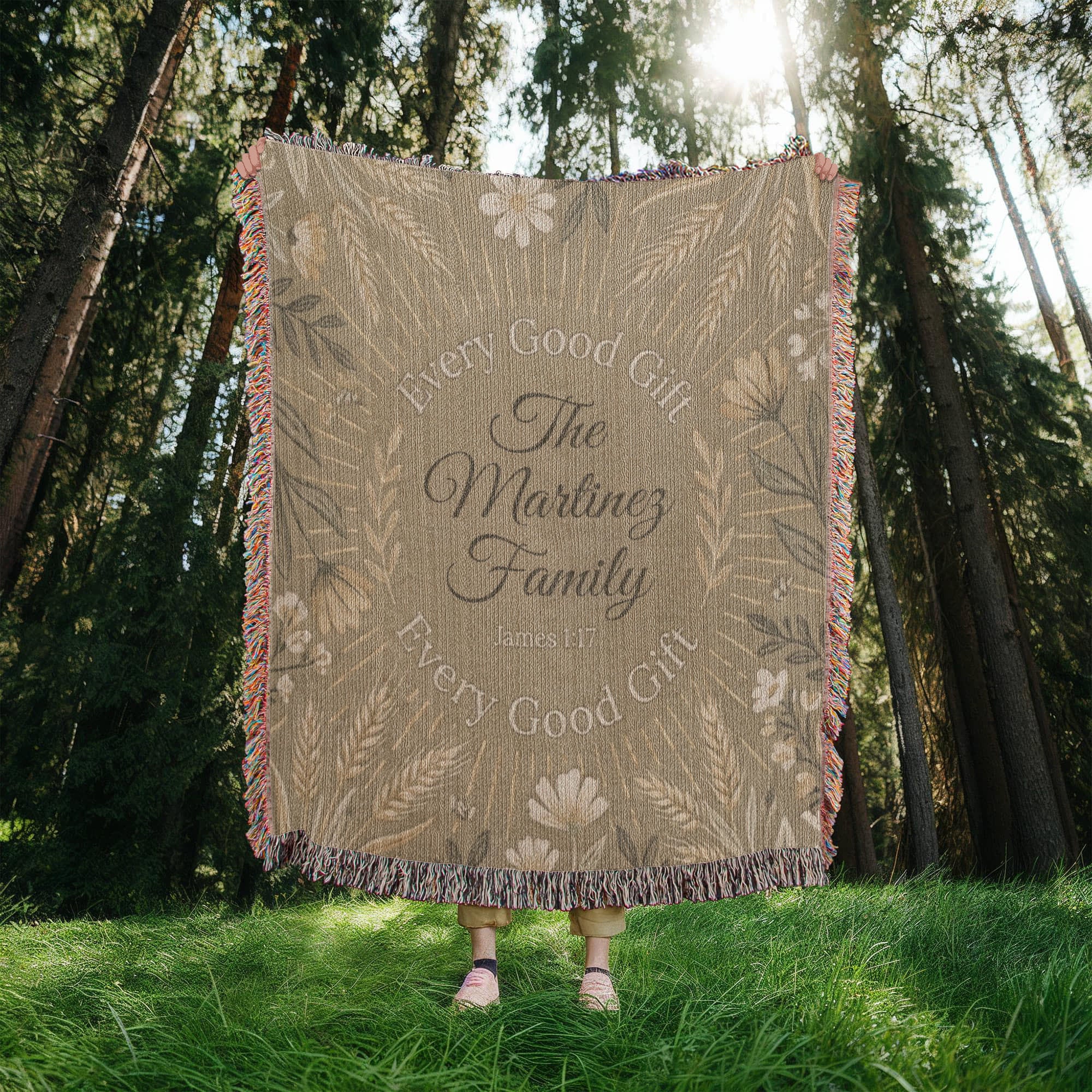 Personalized Christian Family Blanket