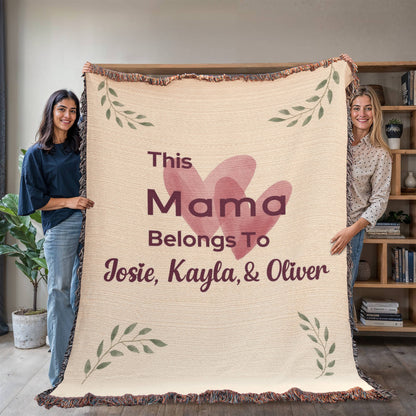 Artwork Heirloom Woven Blanket (Portrait)