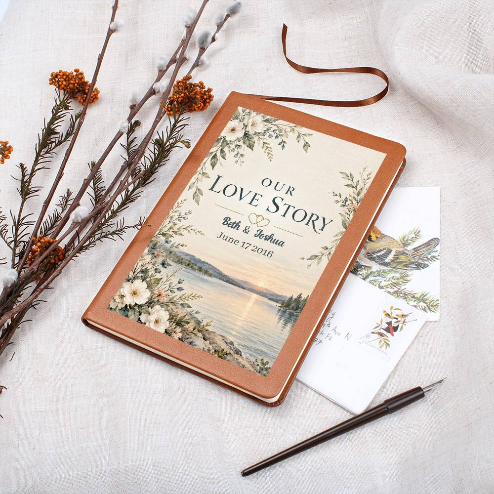 Personalized Our Love Story Journal | Couples Keepsake