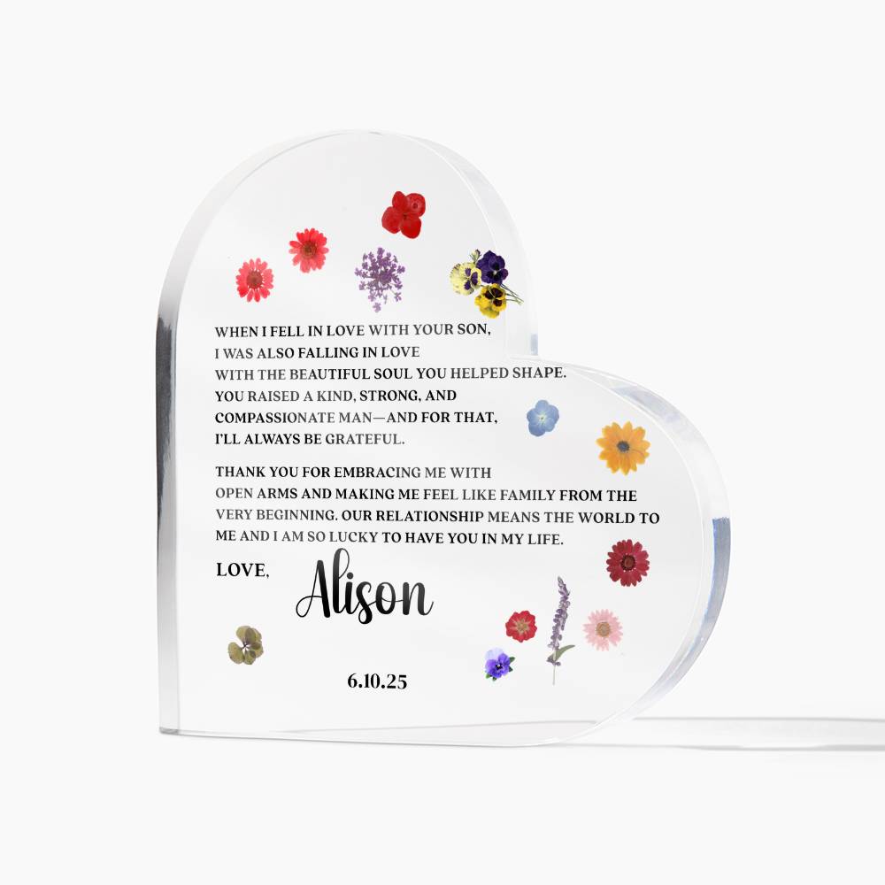 Personalized Mother of the Groom Gift