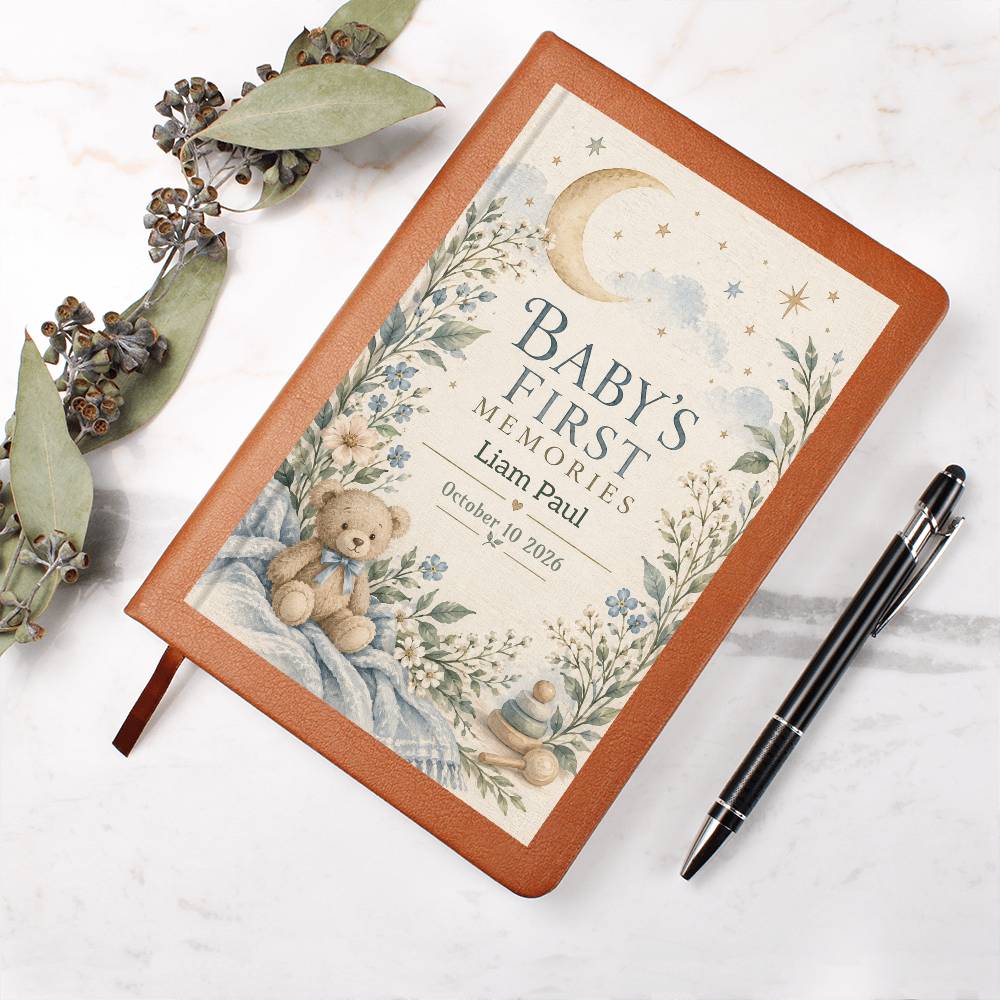 Personalized Baby Memory Journal | New Baby Keepsake