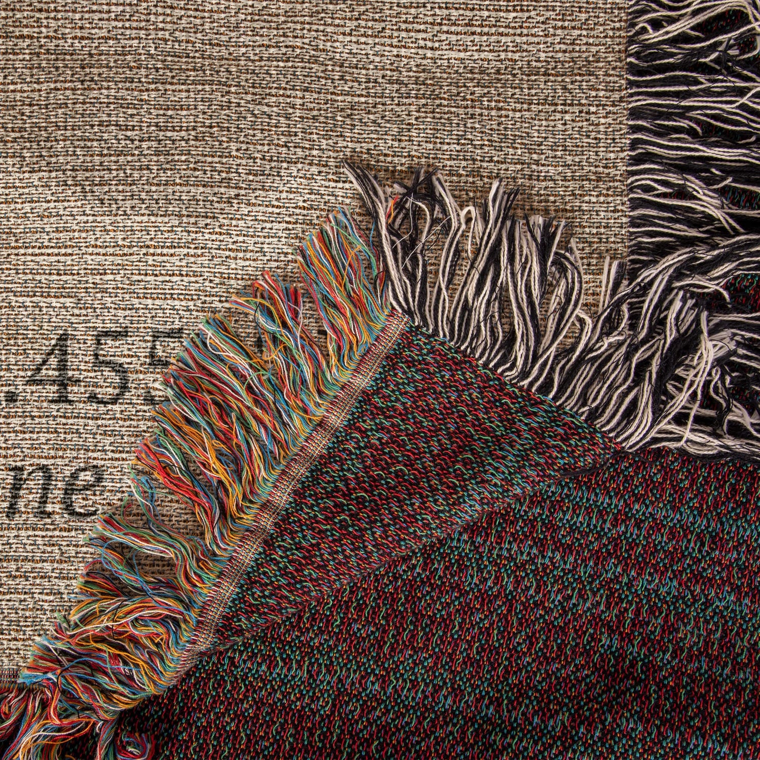 Custom Mountain Coordinates Blanket | Personalized GPS Location Throw | Yellowstone Lodge Gift | Heirloom Woven Nature Blanket | Cabin Decor