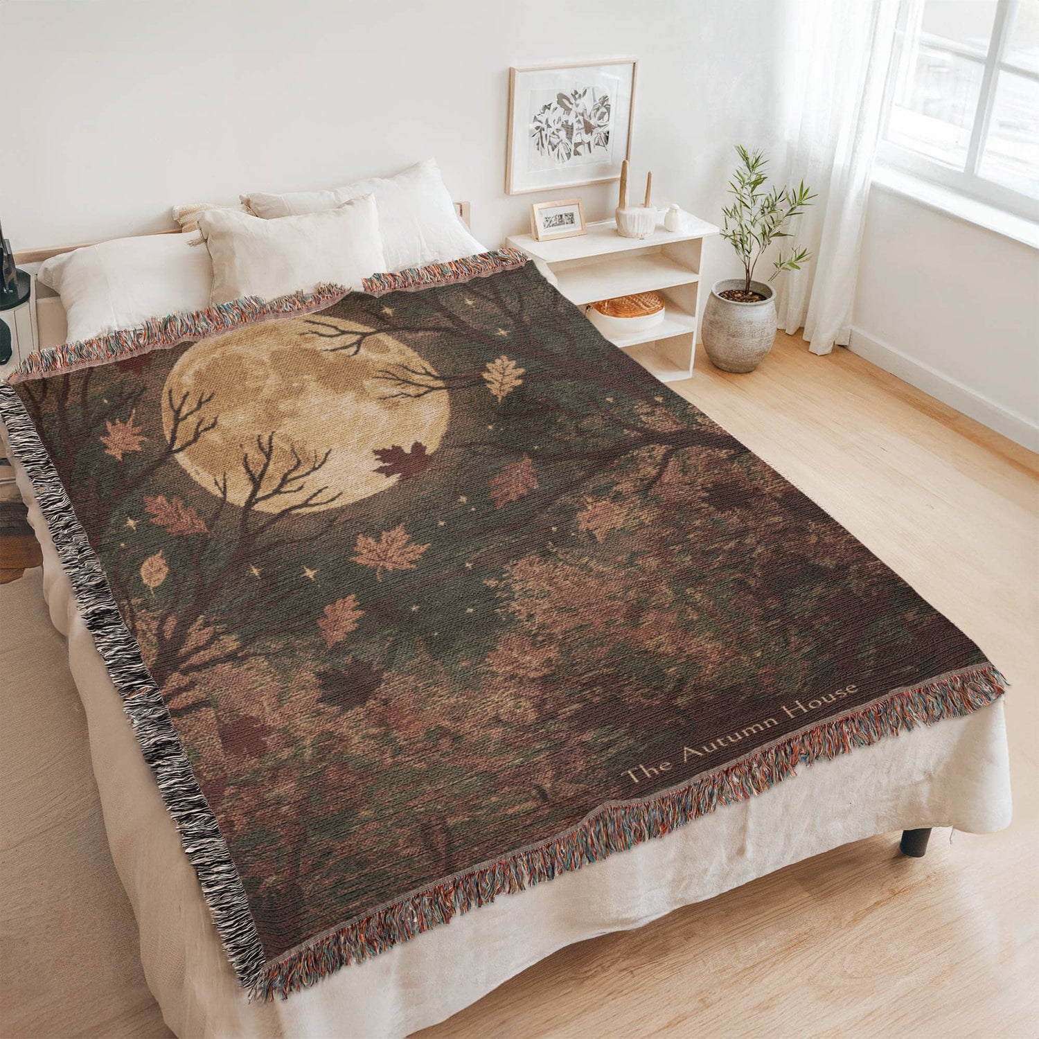 Personalized Autumn Moon Blanket