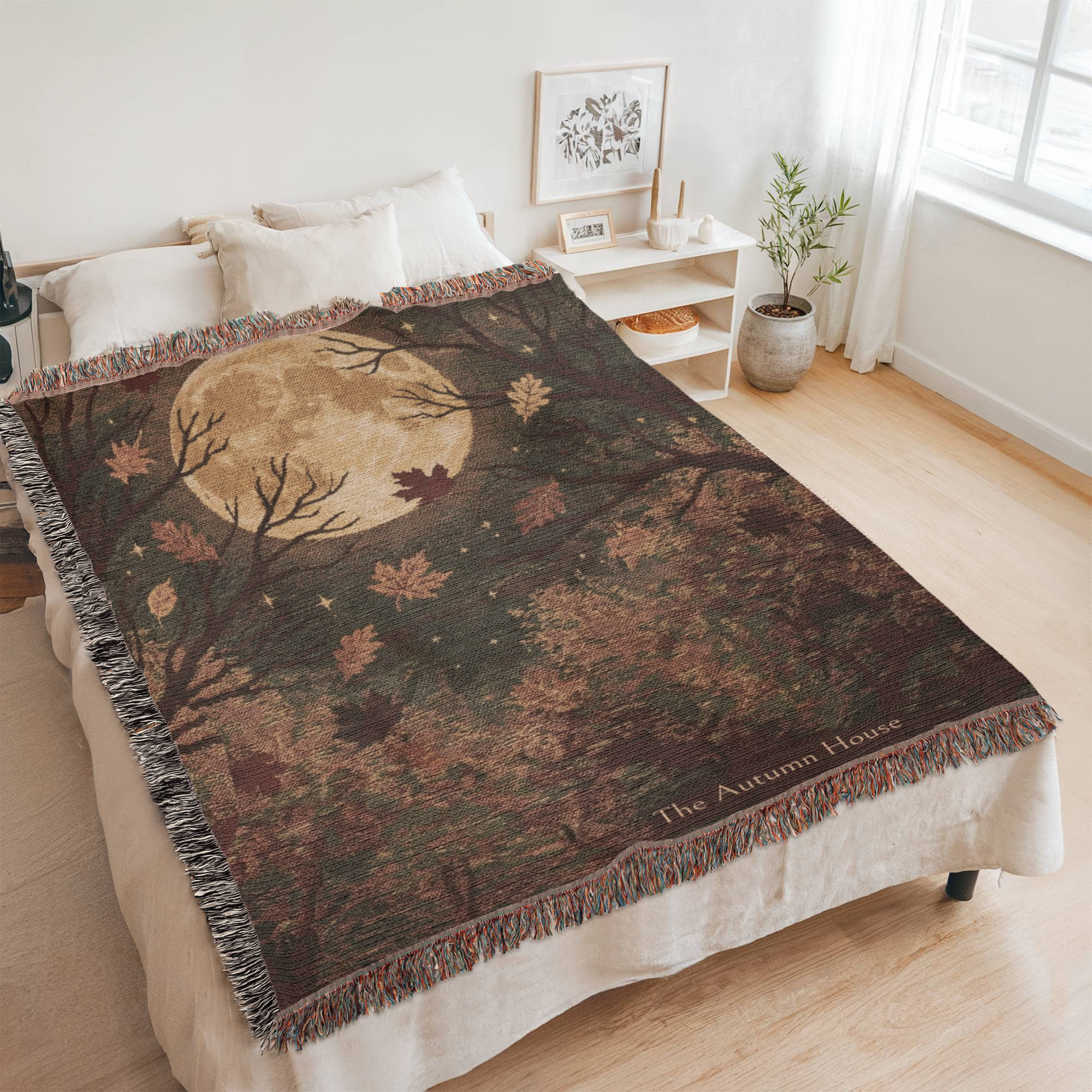 Personalized Autumn Moon Blanket