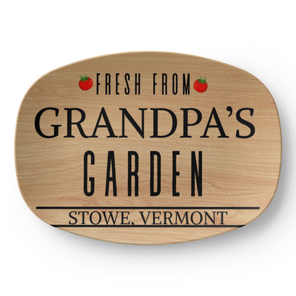 Custom Gardening Grandpa Grilling Platter