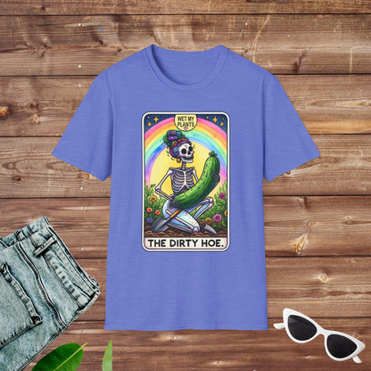 Dirty Hoe Gardener Plant Lover Witch Skeleton Tarot T Shirt