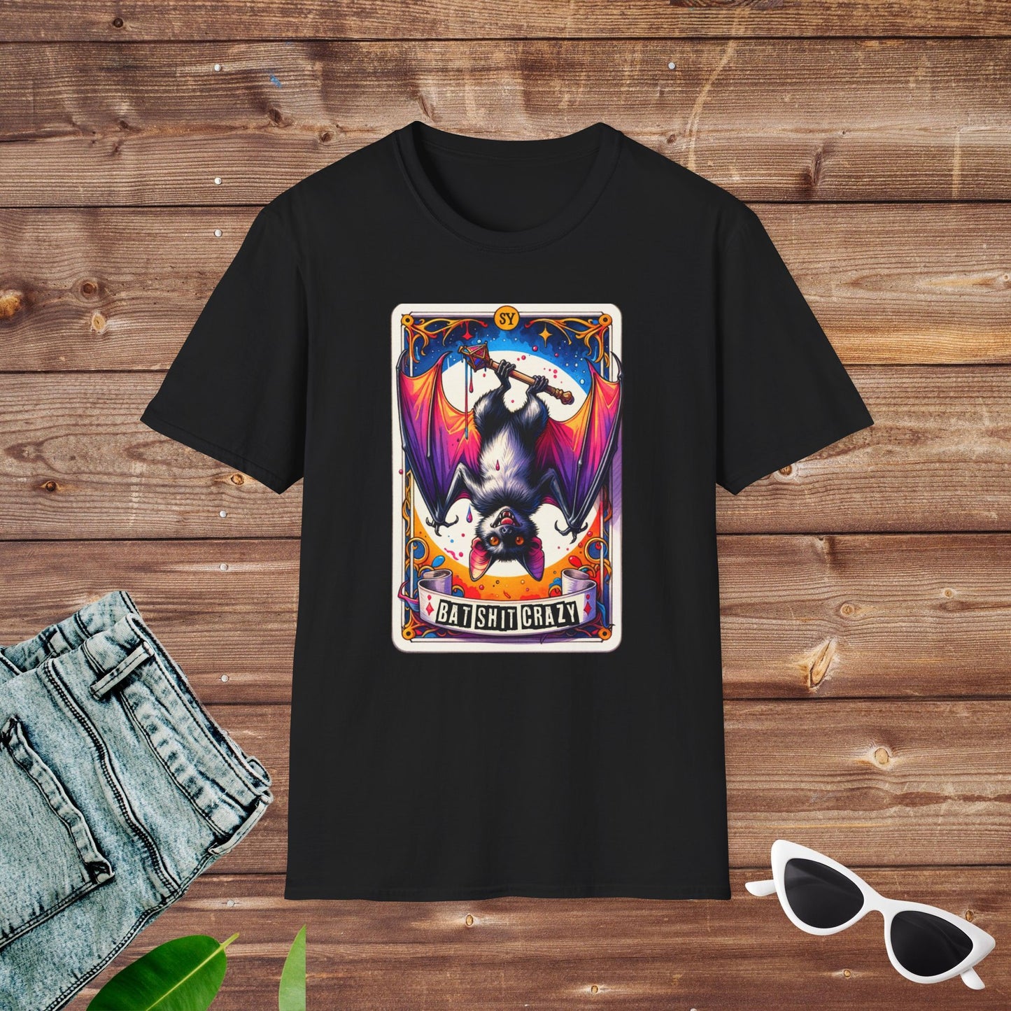 Bat Shit Crazy Tarot T Shirt