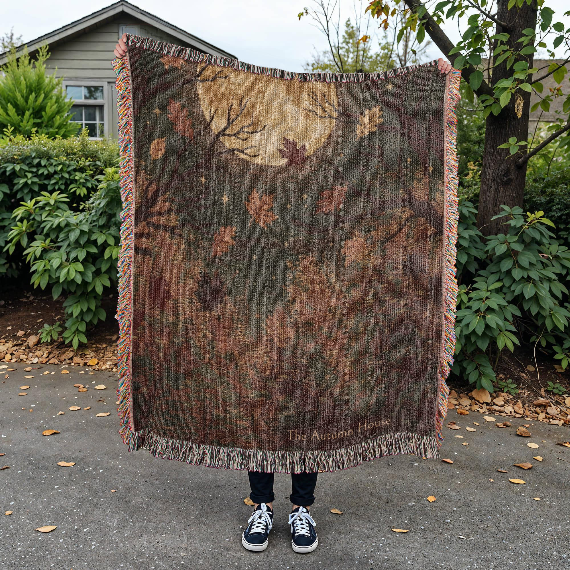 Personalized Autumn Moon Blanket
