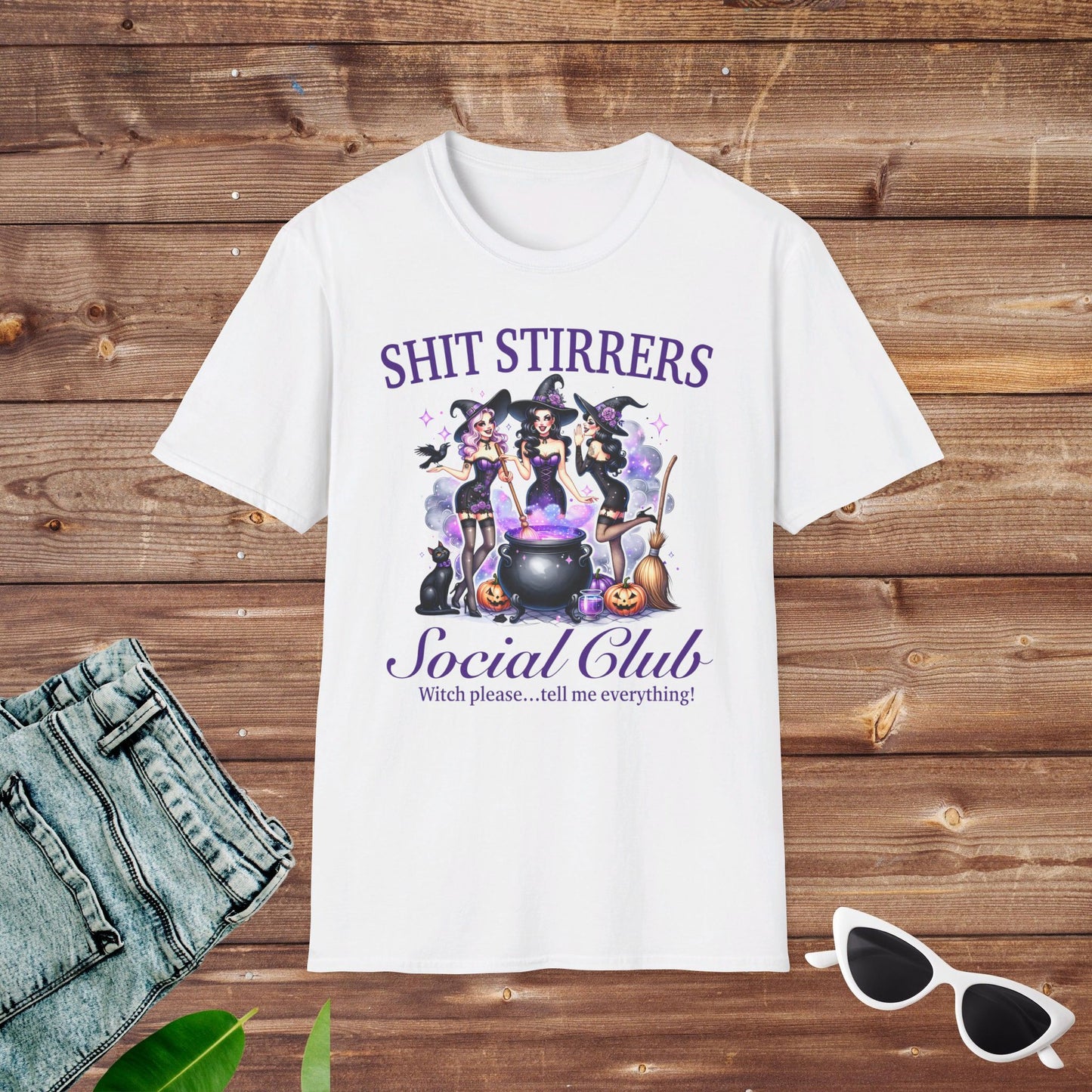 Sh*t Stirrers Witch Social Club T Shirt