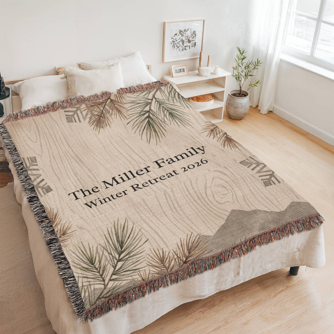 Personalized Winter Family Blanket