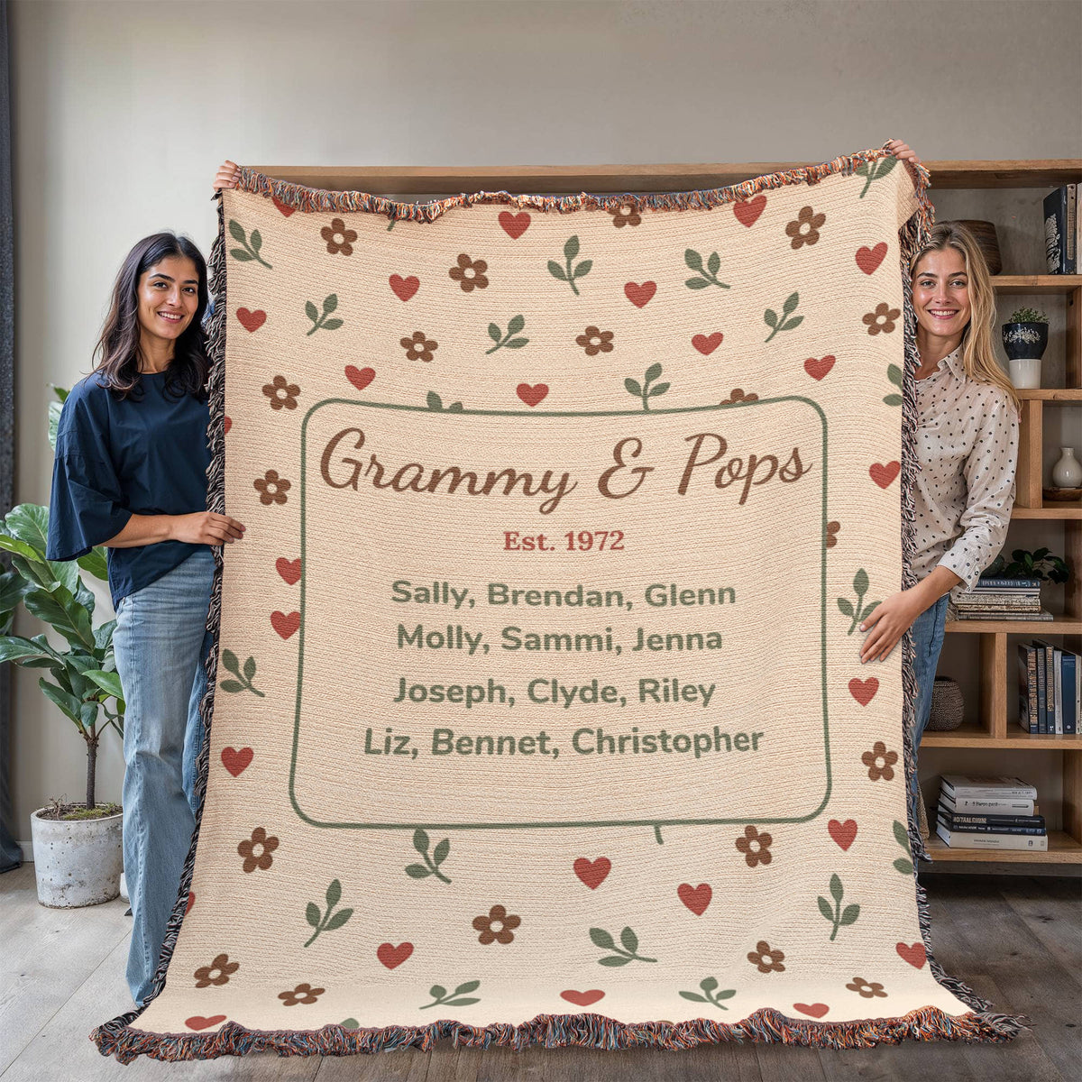 Artwork Heirloom Woven Blanket (Portrait)