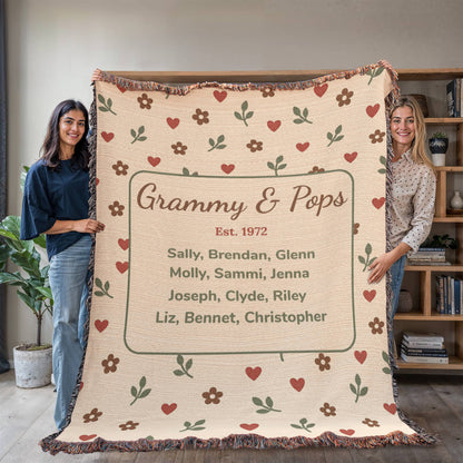 Artwork Heirloom Woven Blanket (Portrait)