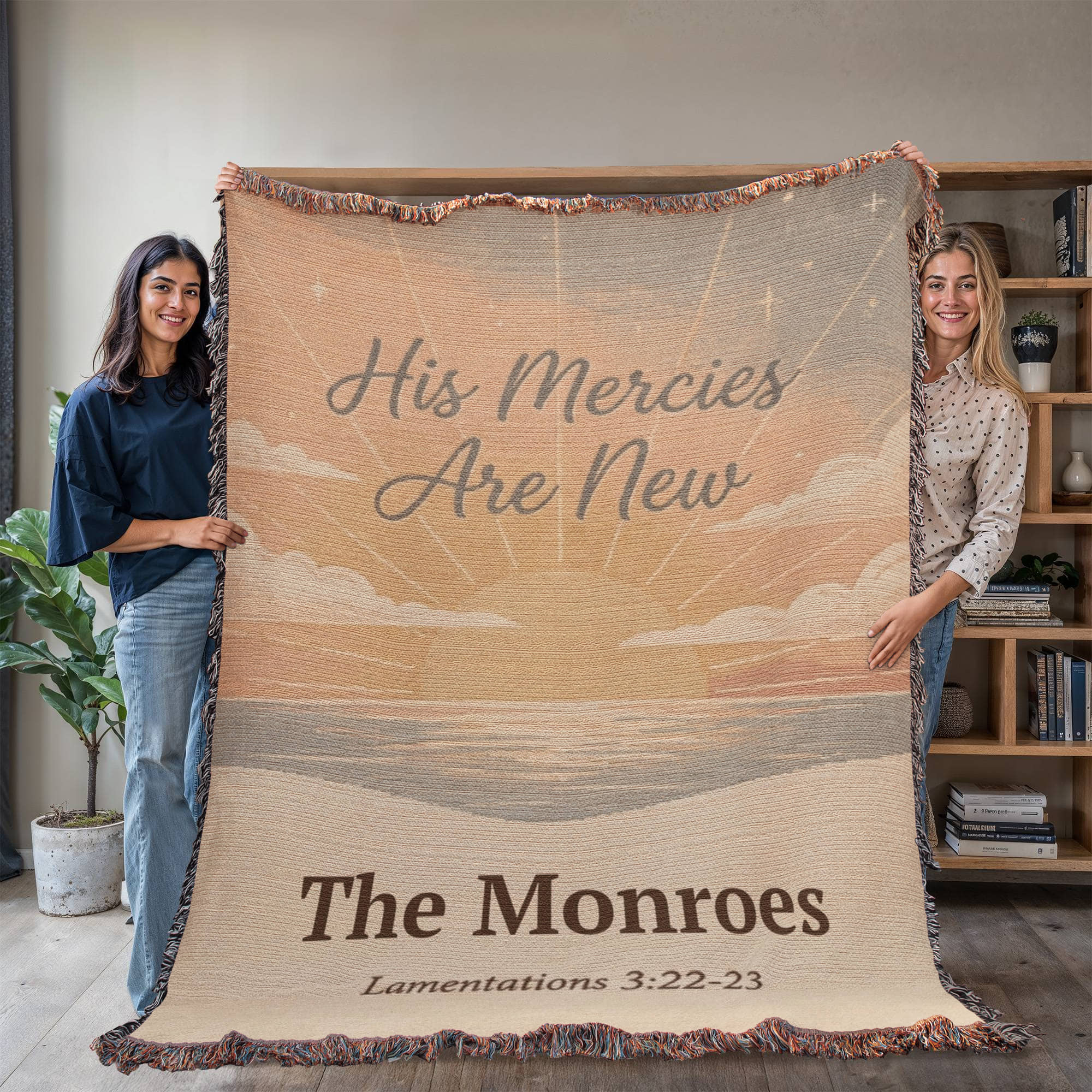 Personalized Christian Family Blanket