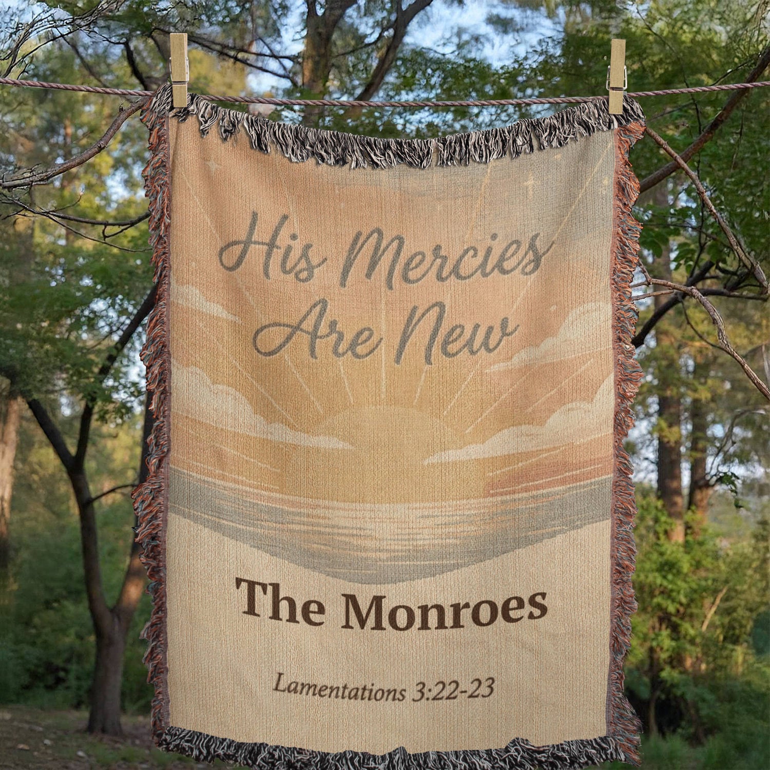 Personalized Christian Family Blanket