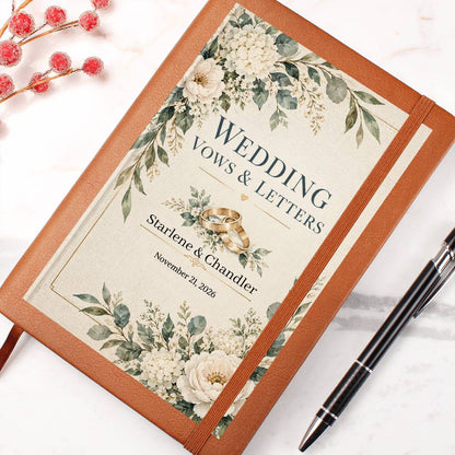 Personalized Wedding Vows &amp; Letters Journal