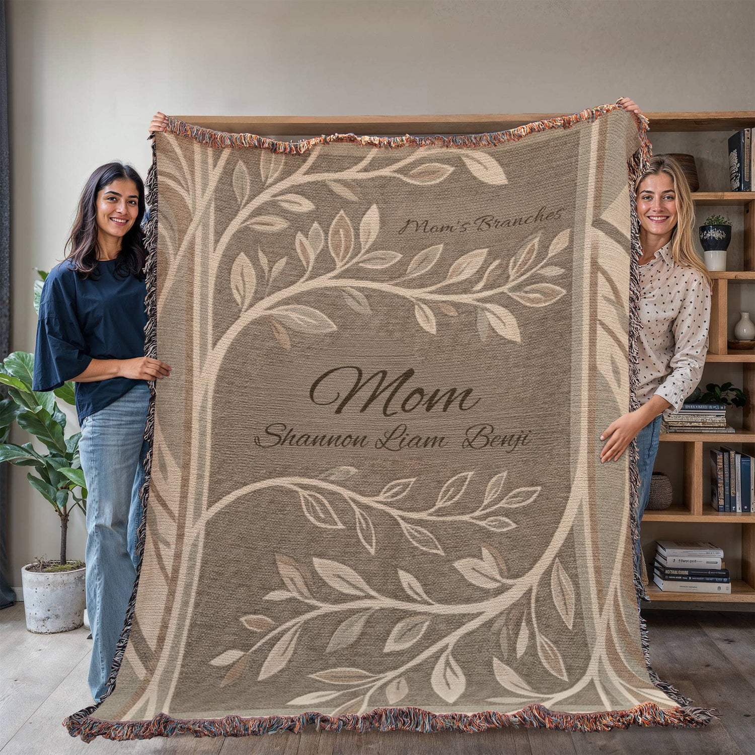 Personalized Mom Family Tree Blanket