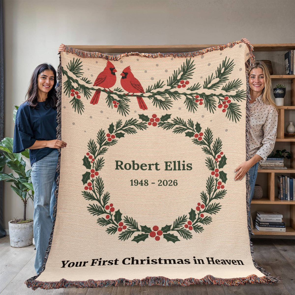 Artwork Heirloom Woven Blanket (Portrait)