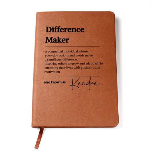 Personalized Difference Maker Journal