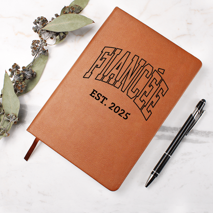 Personalized Engagement Journal for Fiancee