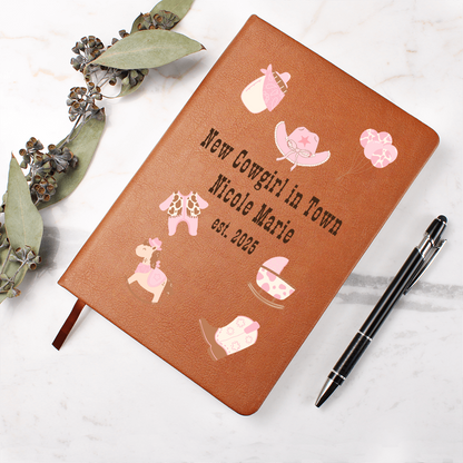 Personalized Baby Cowgirl Journal or Guestbook