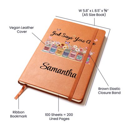 Personalized God Says You Are Journal