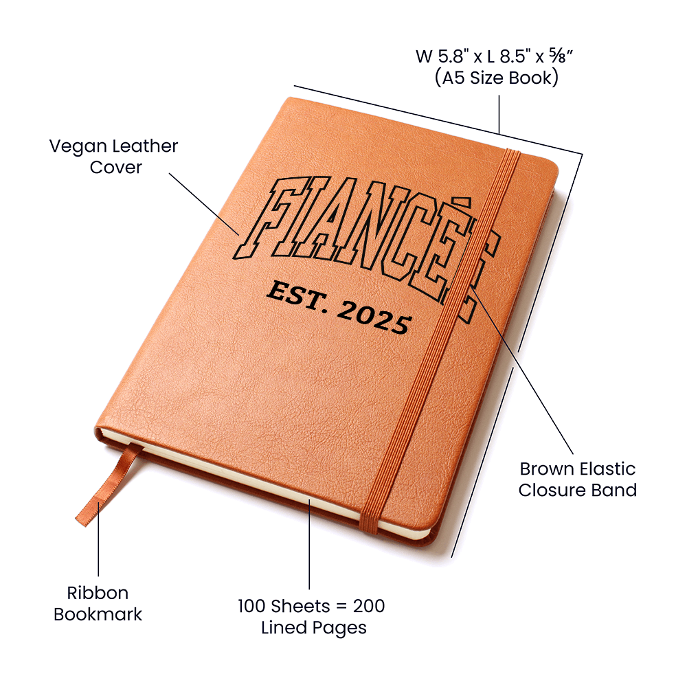 Personalized Engagement Journal for Fiancee