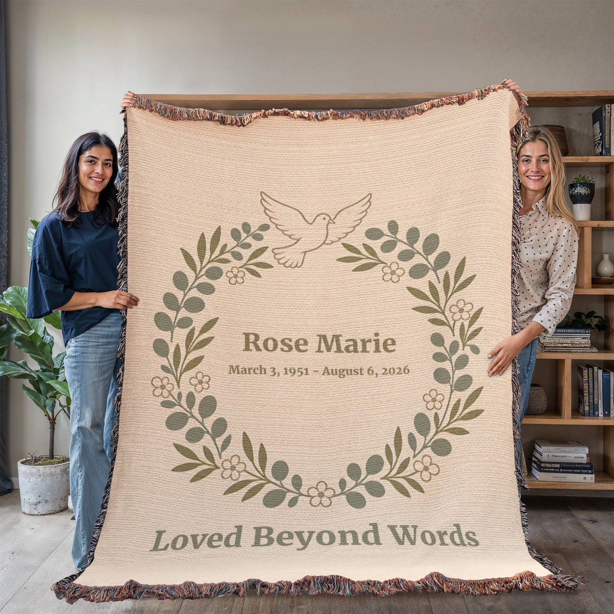 Artwork Heirloom Woven Blanket (Portrait)