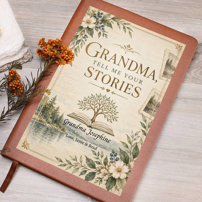 Grandma Tell Me Your Stories Personalized Journal