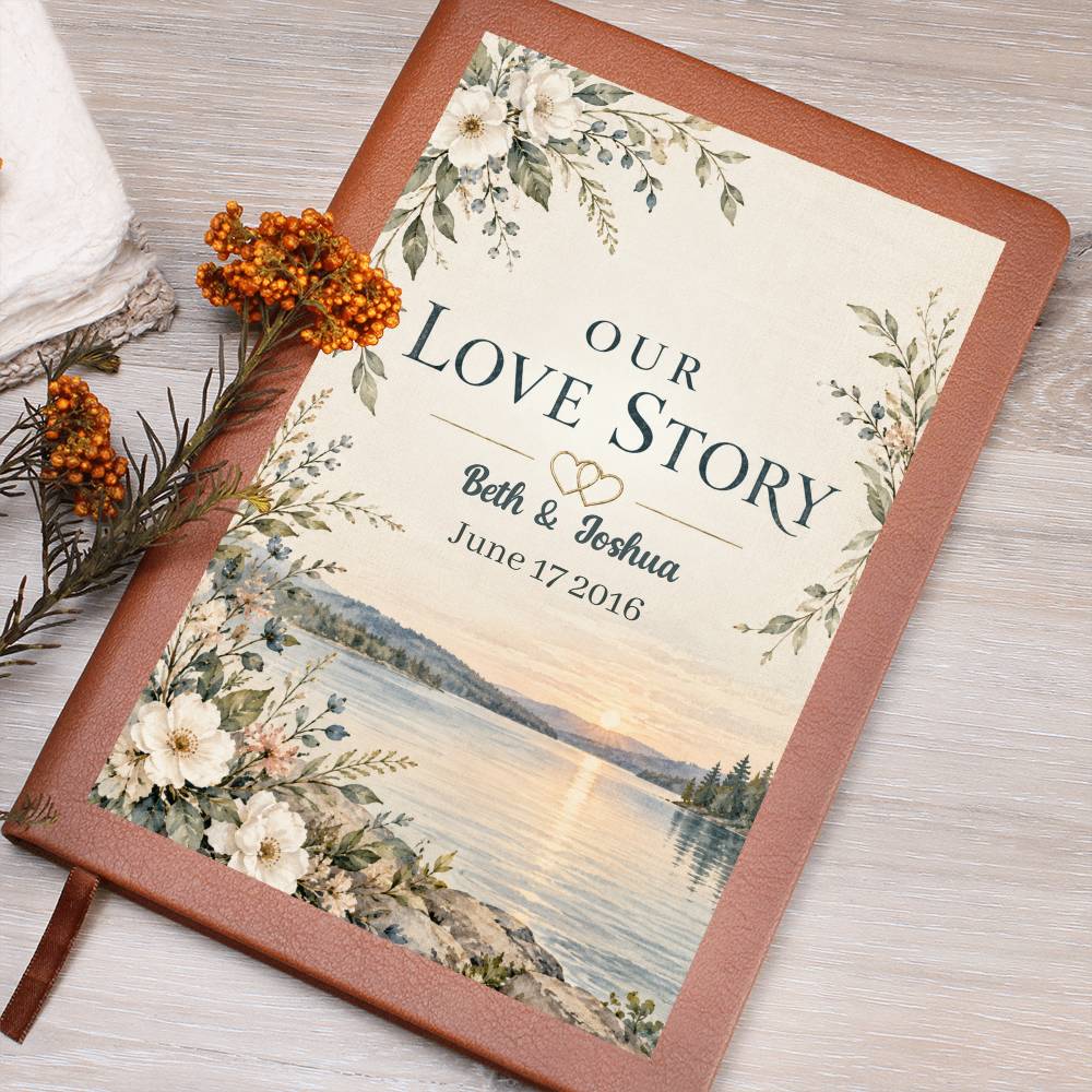 Personalized Our Love Story Journal | Couples Keepsake
