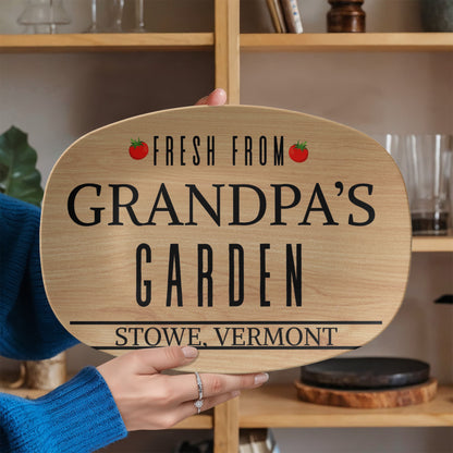 Custom Gardening Grandpa Grilling Platter