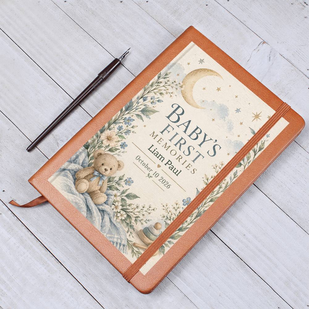 Personalized Baby Memory Journal | New Baby Keepsake