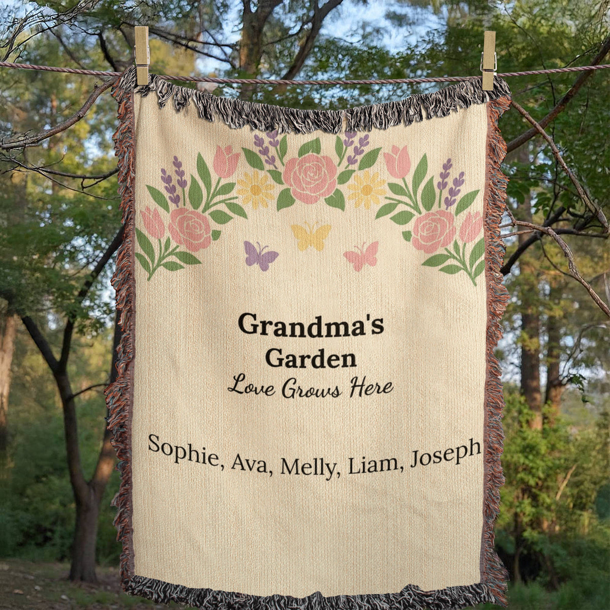Artwork Heirloom Woven Blanket (Portrait)