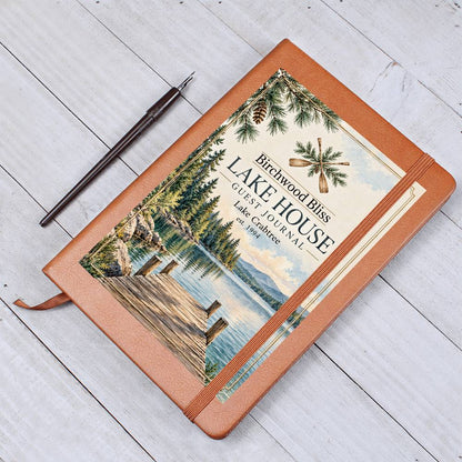 Personalized Lake House Guest Journal | Custom Family Keepsake